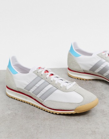 adidas Originals Sl 72 Bijele Srebrne - Muške Tenisice | 29754XZHL